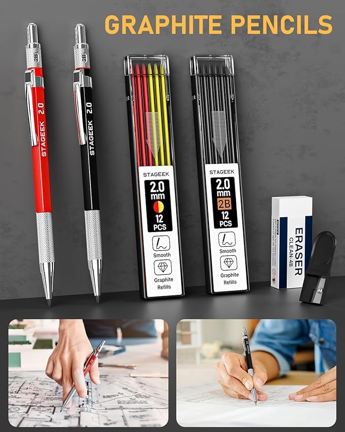 STAGEEK 17 Pack Carpenter Pencil Set - Image 3
