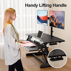 JYLH JOYSEEKER Standing Desk Converter 32 inch, Height Adjustable Sit Stand - Image 9