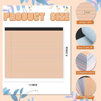 Lincia 12 Pcs 11" x 9.5" Legal Pads College Ruled Notepad Landscape Notebook - Image 2