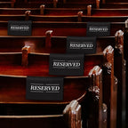 12 Pcs Reserved Seating Signs Reserved Chair Sign Printed Placeholder - Image 7