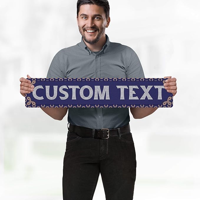 Custom Sign, Custom Street Sign, 11 Font Colors, 13 Font Styles, 4 Hole Options - Image 2