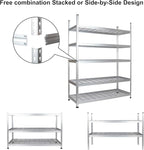 Amazon Basics 5 Shelf, High-Grade Aluminum, Adjustable, Shelving Unit - Image 5