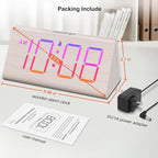 DreamSky Wooden Digital Alarm Clock - Image 8
