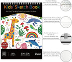 Fuxi Christmas Coloring Books for Kids Ages 8-12, 60 Sheets Blank Sketchbook + - Image 3