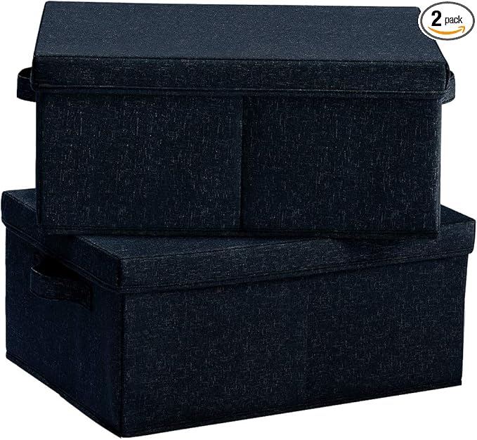 HOONEX Linen Foldable Storage Bins by HOONEX