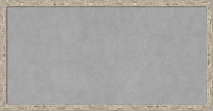 Amanti Art Silver Framed Magnetic Board 13x25 Small Vision Board by AmantiArt