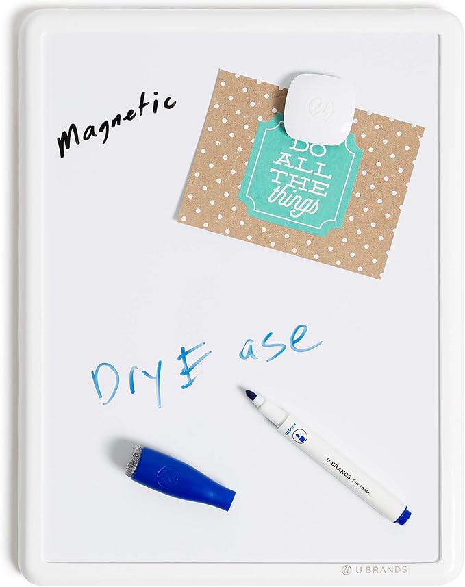 U Brands Contempo Magnetic Small Whiteboard, 8.5” x 11”, Mini White Board - Image 4