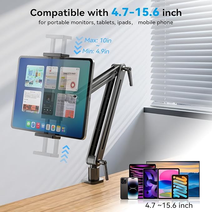 Jakeko Adjustable Tablet Mount for Desk - Image 2
