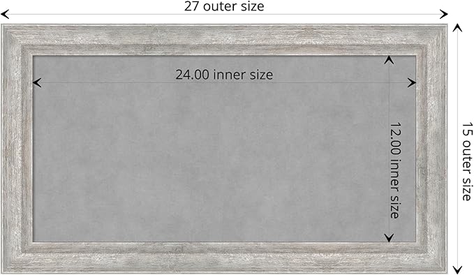 Amanti Art Silver Framed Magnetic Board 15x27 Small Vision Board - Image 4