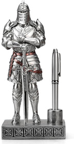 Amoysanli Knight Pen Stand Decoration Resin Pen Holder Art Craft Paperweight by Amoysanli