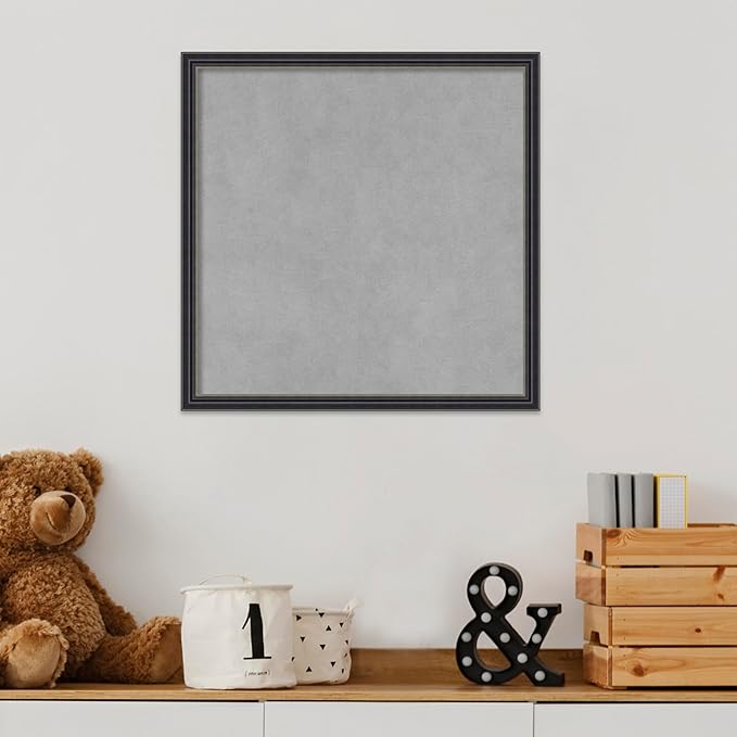 Amanti Art Black Framed Magnetic Board 17x17 Small Vision Board - Image 5