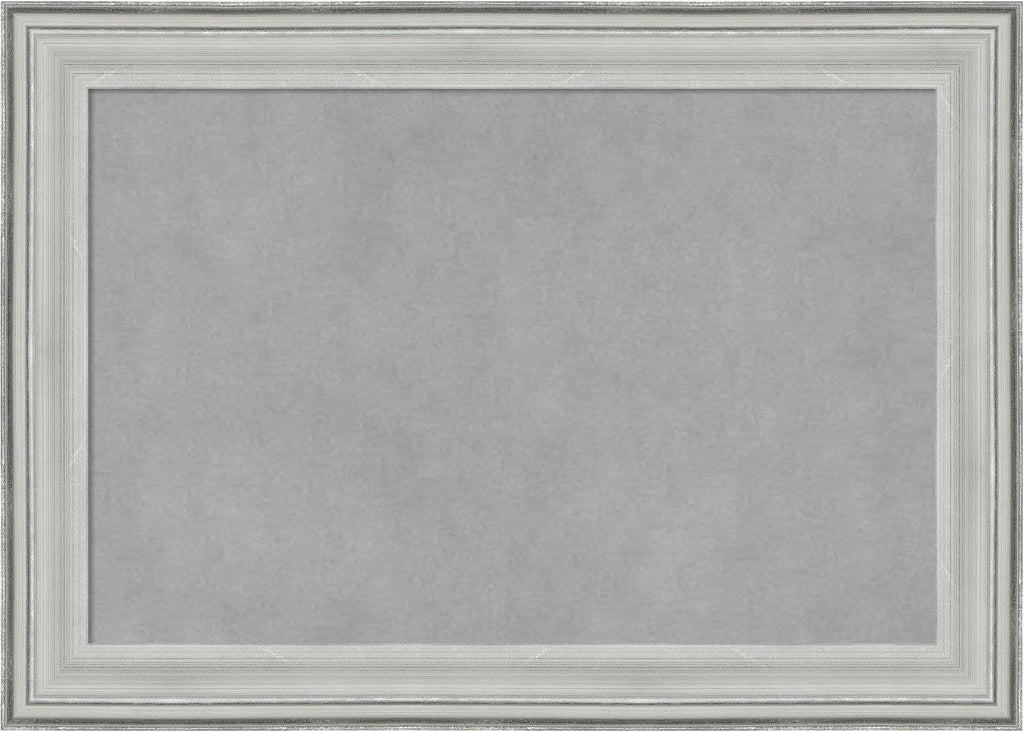 Amanti Art Silver Framed Magnetic Board 15x21 Small Vision Board