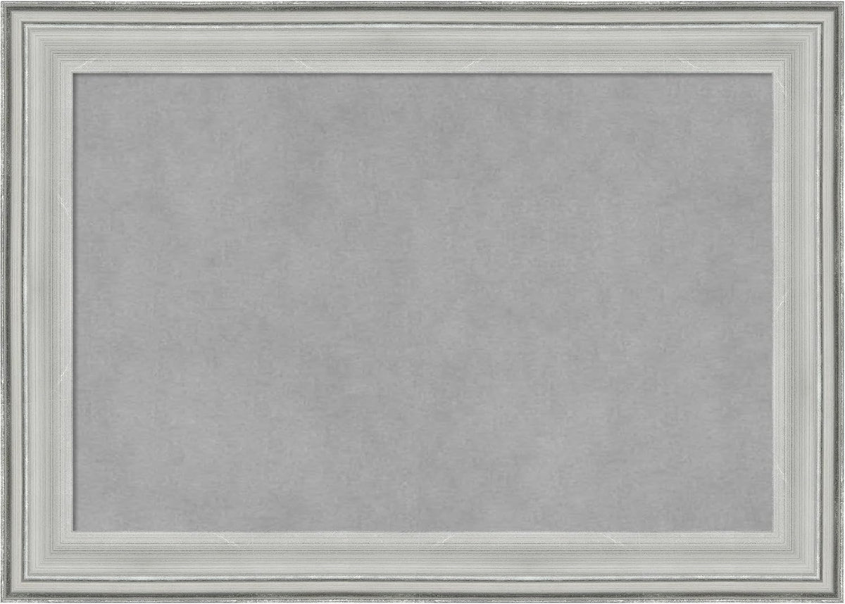 Amanti Art Silver Framed Magnetic Board 15x21 Small Vision Board