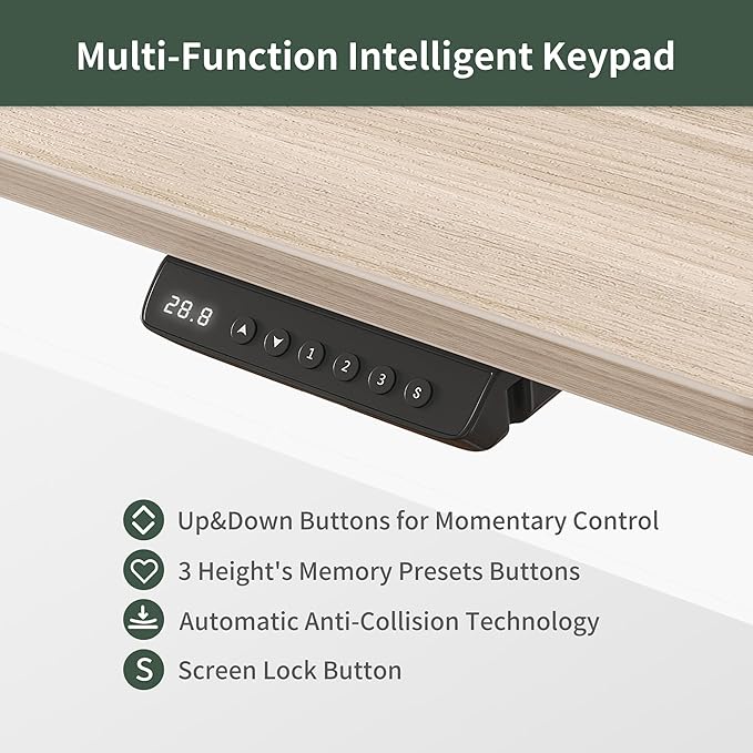 FEZIBO Height Adjustable Electric Standing Desk - Image 9
