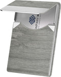 Business Card Holder with Ultra Slim Design, Business Card Case with Premium PU by DMFLY