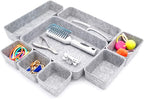 Welaxy Desk Drawer organizers tray Felt storage bins aesthetics room décor - Image 4