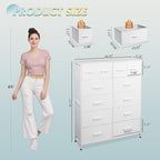 WLIVE Tall White Dresser for Bedroom - Image 3