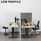 VIVO L-Shape Modular Corner Wall System, 3 Panels, Modern Professional Office - Image 8