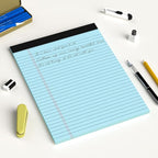 AILZFEI Blue Legal Pad Note Pads 8.5 x 11 inch, Wide Ruled Clear Print Writing - Image 7