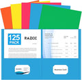 Two Pocket Folders, RAZCC 125 Pack File Folders by RAZCC