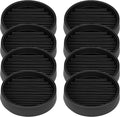 Non Slip Furniture Pads, 2.5” Round Rubber Caster Cups, Anti-Slip Gripper by VOCOMO