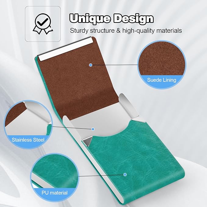 Business Card Holder for Women or Men, Business Card Case - Image 4