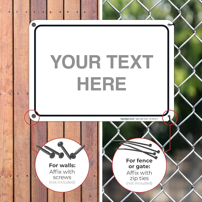 Custom Sign, Personalized Metal Signs, Customize - Image 4