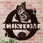 Personalized Custom Letter Name metal Signs, Custom Black Letter Monogram Wall - Image 4