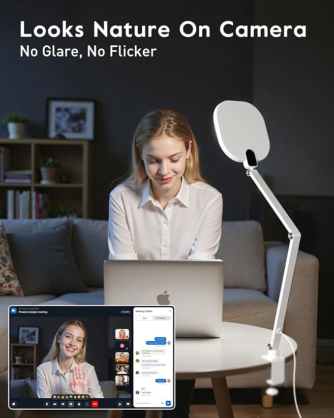 LitONES Led Desk Lamp with Clamp, 1200LM Dimmable Home Office Desktop Light - Image 6