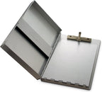 Saunders Recycled Aluminum Snapak Form Holder, Memo Size, Fits Paper Size up to 6 x 10 inches (10507) | Stops carbon-copy bleed-through, side pocket holds 30+ forms, weather-resistant snap closure, recycled aluminum, USA-made