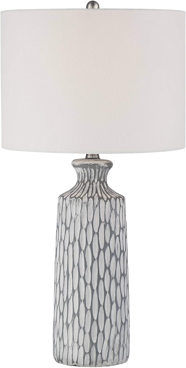 Patrick 26 1/4" Tall Table Lamp Gray Whitewash Ceramic Modern