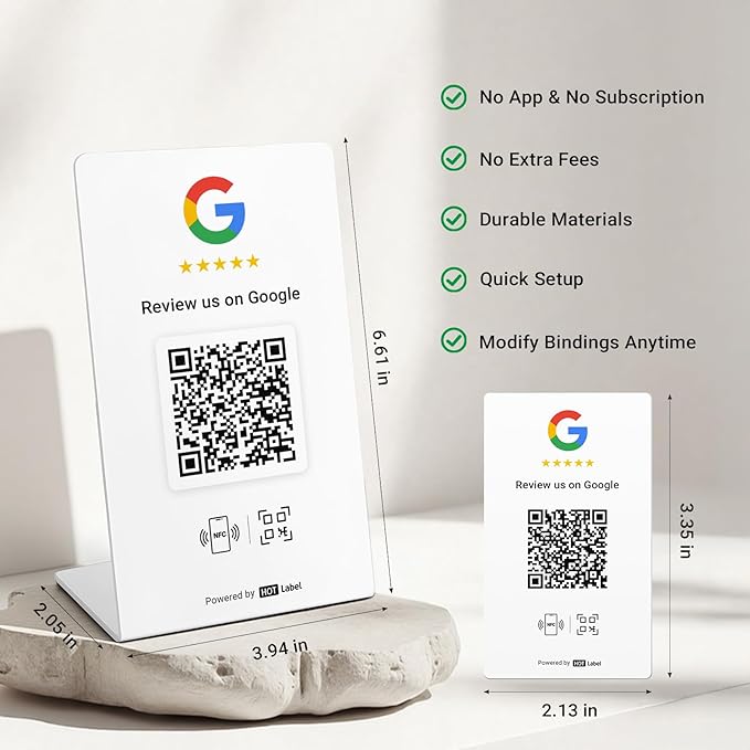 HotLabel Review Stand 1-Pack + Bonus Review Tap Card 1-Pack + - Image 3