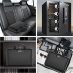 Fireproof File Organizer with Lock, Hard-Shell Case Fireproof Document Box with - Image 6