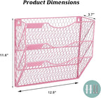 EASEPRES Mail Organizer Wall Mount Hanging File Holder Storage, Metal Chicken - Image 2