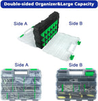 Tools Organizer Box Small Parts Storage Box 50-Compartment Double Side Hardware - Image 2