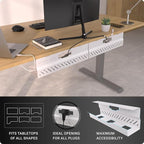 Under Desk Cable Management Tray no Drill – Wire Management - Image 2