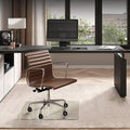 Vitrazza Glass Chair Mat 36” x 36” Superior ¼" Thick, Chiaro Standard Clear by VitrazzaGlassOfficeChairMats