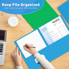 Two Pocket Folders, RAZCC 100 Pack File Folders - Image 6