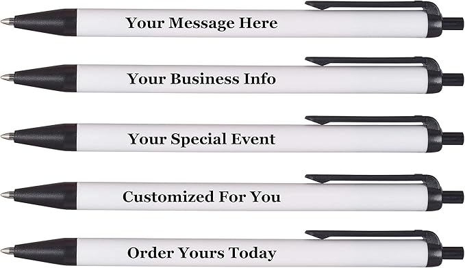 RevMark Personalized Ballpoint Pen, Custom Printed Name, Business or Event by RevMark