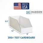 Hudson Exchange 6x12x5.5" Corrugated Parts Bin Box - Image 2