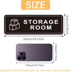 Storage Room Door Sign for Business and Home, Self-Adhesive Durable Modern - Image 2