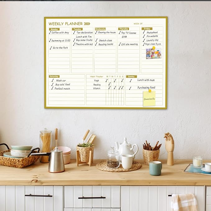 Large Weekly Dry Erase Board for Wall - Image 5
