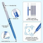 LIULIUCAI Gel Pens for Adult Coloring Book, 100 Colors Large Capacity Metallic - Image 3