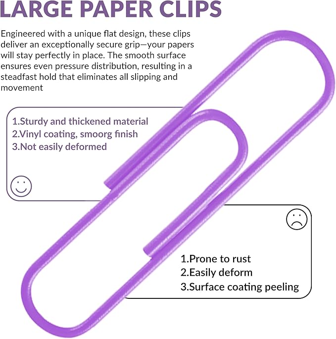Jumbo Paper Clips, 2 Inch Large Paper Clip - Image 5