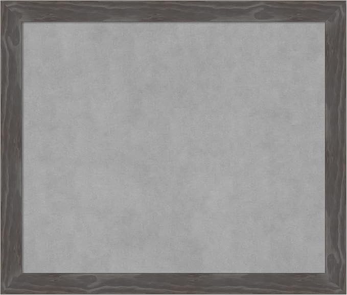 Amanti Art Grey Framed Magnetic Board 23x27 Medium Vision Board by AmantiArt
