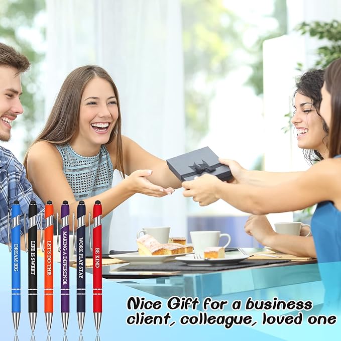 Zonon 12 Pcs Inspirational Pens Bulk Funny Ballpoint Pen - Image 7