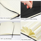 Honoson 20 Pack Lined Journal Notebooks A5 Hardcover Executive Notebook 5.5" x - Image 4