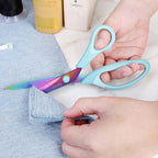 8.5" Scissors All Purpose, Titanium Coating Sharp Blade, Soft Comfort-Grip - Image 6