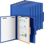 Skyygemm 12 Pcs Classification Folders Letter Size, 1 Divider Pressboard File by Skyygemm