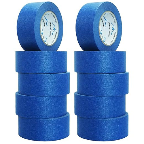 10 Rolls Painters Tape 2 inch Wide, General Purpose Blue Painters Tape - Image 2